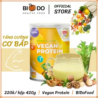 Vegan Protein Bột Ngũ Cốc Dinh Dưỡng 420g - BiDoFood - Bổ Sung Protein Thực Vật