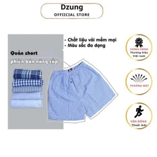 quần short cộc đùi nam mặc nhà, mặc ngủ size 65-85kg - Dzung