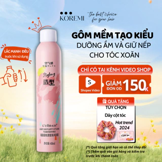 Gôm mềm, keo xịt giữ nếp tóc nữ, keo bọt tạo kiểu tóc xoăn nam mềm, chai 420ml 450ml Chính Hãng