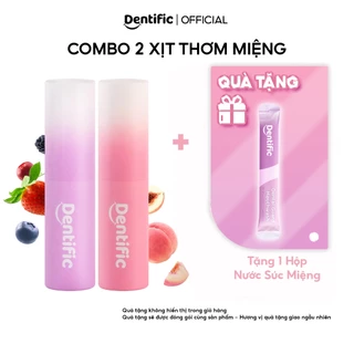 [KÈM QUÀ] Combo 2 Xịt thơm miệng Dentific Hương Đào và Berry Bad Breath Go Away Mouthspray