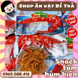 Snack tôm hùm biển 3anhemfoods, đồ ăn vặt cổng trường