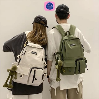 Balo đi học nam nữ Ulzzang basic chống nước, cặp sách laptop phong cách Unisex Hàn Quốc dành cho học sinh, sinh viên.