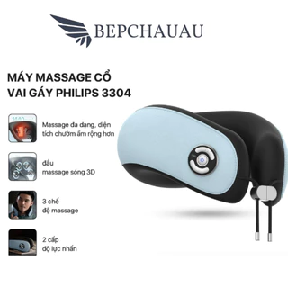 Máy Massage Cổ PHILIPS, Máy Mát Xa Cổ Bằng Sóng 3D, 3 Chế Độ, Massage, Chườm Ấm , Nhập Khẩu, BH 24  Tháng