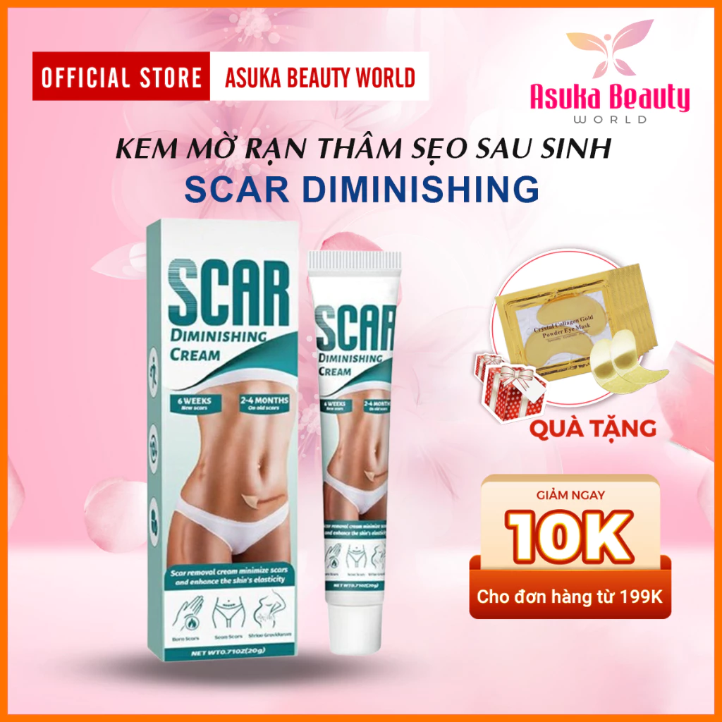 Kem Dưỡng Rạn Da Scar Diminishing Cream - Diminishing Cream  Xóa Rạn Da Sau Sinh  Dưỡng Ẩm Giảm Vết Rạn Da Mờ Sẹo