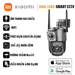 V380 Dual Lens camera quan sát, camera giám sát không dây ngoài trời wifi, camera an ninh IP, ống kính kép, 4K, 8MP,