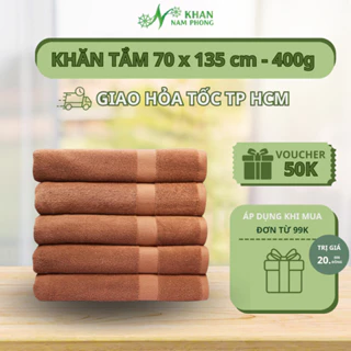 Khăn Tắm 70x135 Cao Cấp - Chất Liệu Sợi Cotton Mềm Mịn - Đa Dạng Màu Sắc - Khăn Nam Phong