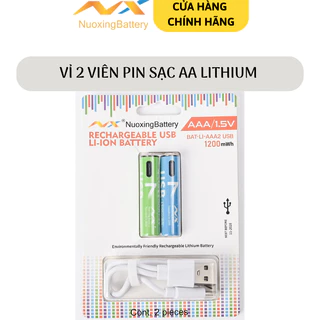 Pin sạc được AAA (3A) dạng USB dung lượng cao 1200mWh tuổi thọ 10 năm lên đến 1200 vòng sạc