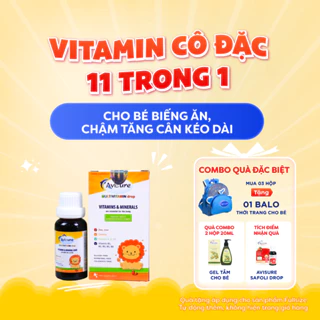 Avisure multivitamin drop 20ml - Sắt Kẽm hữu cơ + 9 loại vitamin thiết yếu cho bé