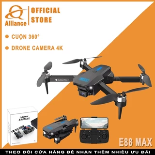 QQLH STORE Flycam E88 Max,Máy Bay Flycam trang bị camera kép 4k,Cuộn 360°,ảnh cử chỉ,Drone camera 4k