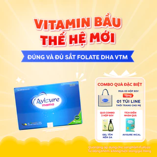 Vitamin tổng hợp cho bà bầu Avisure Mama chứa đầy đủ dưỡng chất Sắt DHA Folate thế hệ 4 thai kỳ khỏe mạnh