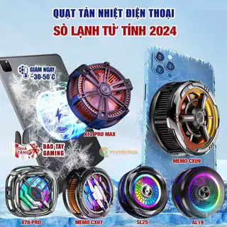 Quạt tản nhiệt điện thoại X15 Pro Max/X76 Pro/CX07/X60 Ultra sò lạnh từ tính - Tản nhiệt máy tính bảng X100/ X12 Pro Max