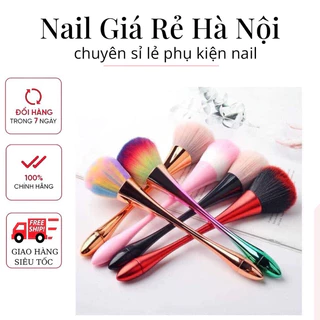 Chổi phủi bụi cán dài - giá rẻ , cọ phủi bụi nail chuyên dụng