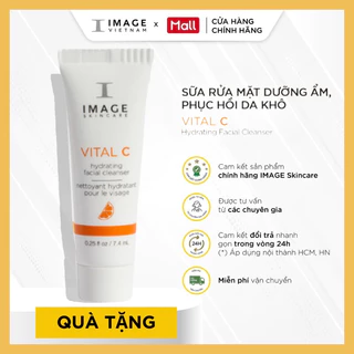 [ QUÀ TẶNG] Sữa rửa mặt dưỡng ẩm, làm dịu da kích ứng - IMAGE Skincare VITAL C Hydrating Facial Cleanser 7ml