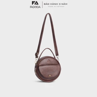 Túi đeo vai nữ dáng tròn FA DO DA FN06 phong cách vintage dễ mix đồ