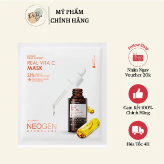 Mặt Nạ Giảm Thâm & Dưỡng Sáng Da Neogen Real Vita C 22% - 1 Miếng Lẻ