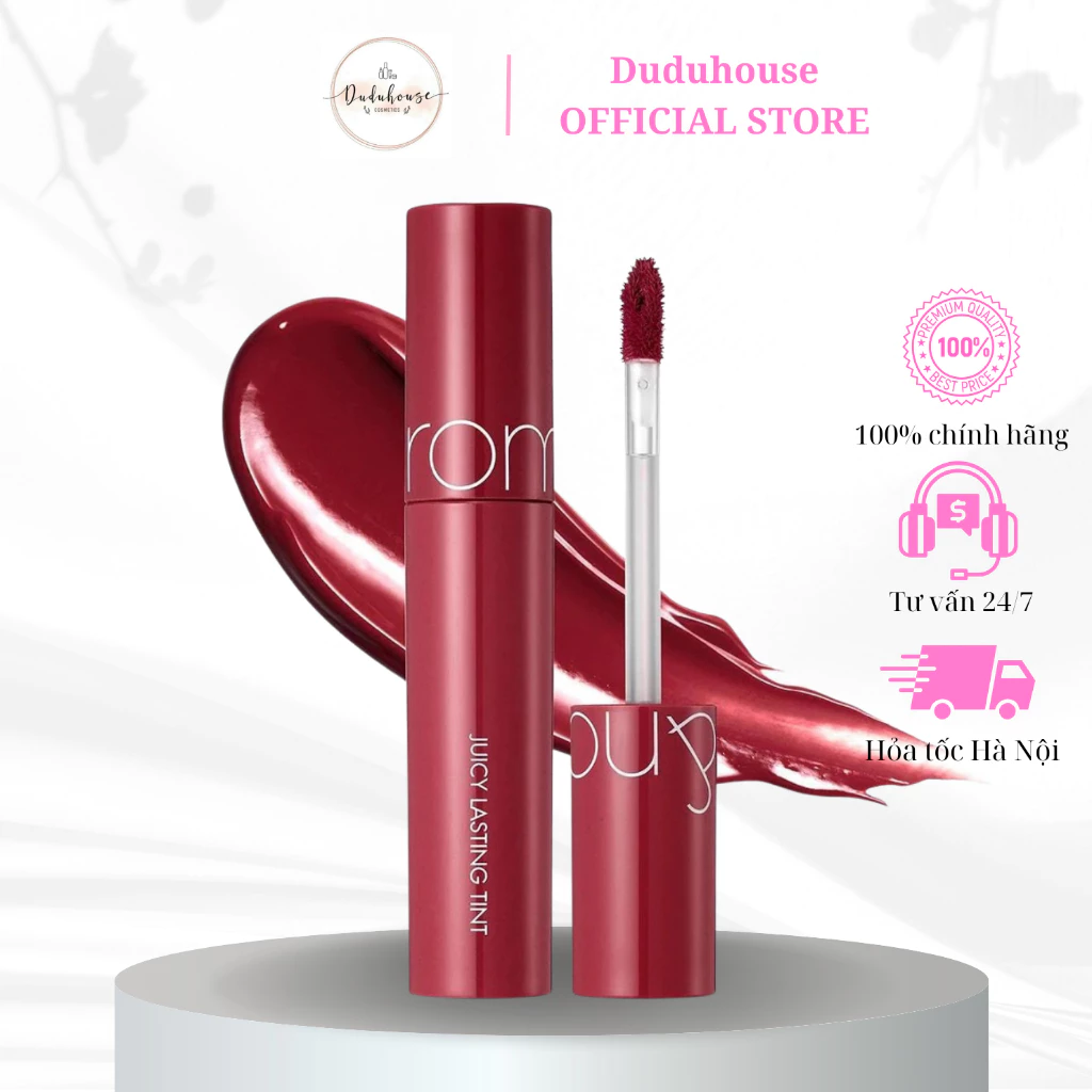 Son Tint Bóng Romand Juicy Lasting Tint Siêu Lì, Căng Mọng Môi 5.5g Duduhouse