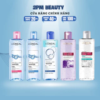 Nước tẩy trang làm sạch, dưỡng ẩm cho mọi loại da L'Oreal 3-in-1 Micellar Water 95ml/400ml