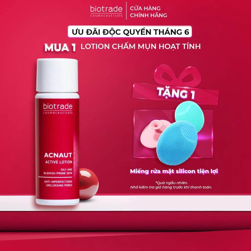 Lotion chấm mụn, điều tiết dầu nhờn Biotrade Acnaut Active Lotion 10ml - MS A02