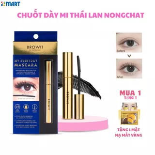 Mascara Nongchat chuốt và dưỡng dài làm dày mi browit chính hãng Thái Lan chuyên dùng cho Makeup.