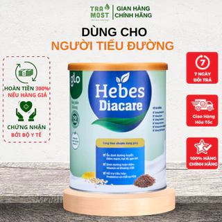 Sữa hạt cho người tiểu đường Hebes Diacare nguyên chất thực vật bổ sug dinh dưỡng hộp 800g