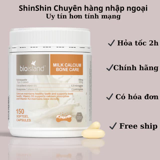 Viên Uống Bổ Sung Canxi Bio Island 150 Viên Úc [CHÍNH HÃNG] dành cho mẹ bầu, người từ 12 tuổi