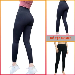 [Hàng BIGSIZE ĐẾN 100KG] Quần legging chất thun lạnh co giãn 4 chiều. Quần tập gym nữ bigsize QD063