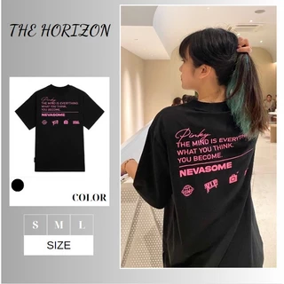 Áo thun Local Brand THE HORIZON - NEVASOME Pinky, áo phông nam nữ unisex form rộng 100% COTTON