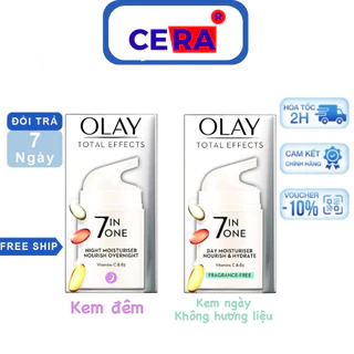 Kem Dưỡng Olay Total Effects 7 In 1 Ngày Và Đêm 50ml chống lão hóa, sáng da, bảo vệ da