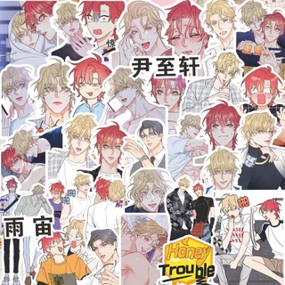 73 Sticker Honey Trouble dán trang trí anime manga Korean Comics BL Manhwa BoyLove - ST.07