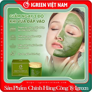 (8) Mặt nạ diếp cá igreen giảm mụn mờ thâm kiềm dầu chống lão hóa giúp da mềm mịn chắc khỏe