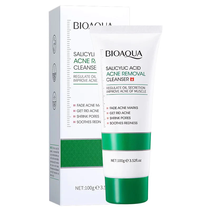 [ Mẫu Mới ] Sữa Rửa Mặt Dành Cho Da Dầu Mụn Bioaqua Salicylic Acid Giúp Làm Sạch Sâu Bã Nhờn, Kiềm Dầu Và Giảm Sưng Mụn