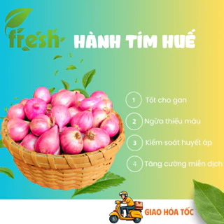 1 kg Hành tím Huế Ninh Thuận chắc củ, to đều loại NGON