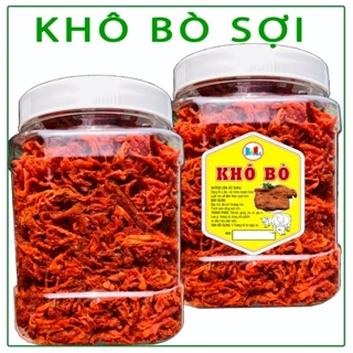 Khô Bò Sợi Ngon Hũ 500gram - Đậm Vị