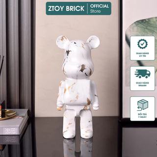 [ 28cm ] Mô Hình Tượng Gấu Bearbrick Mini Decor Trang Trí - Phiên bản màu Loang nghệ thuật - Size 28 cm (400%) - MẪU 5