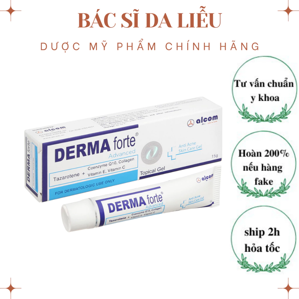 Derma Forte Giảm Thâm Mụn, Dưỡng trắng mịn da 15g