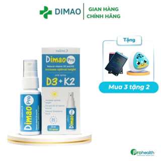 Dimao pro D3 K2 dạng xịt ,hỗ trợ tăng chiều cao Valens Dimao pro Spray D3k2 ,tăng cường hấp thu Canxi cho Bé,Date/2025