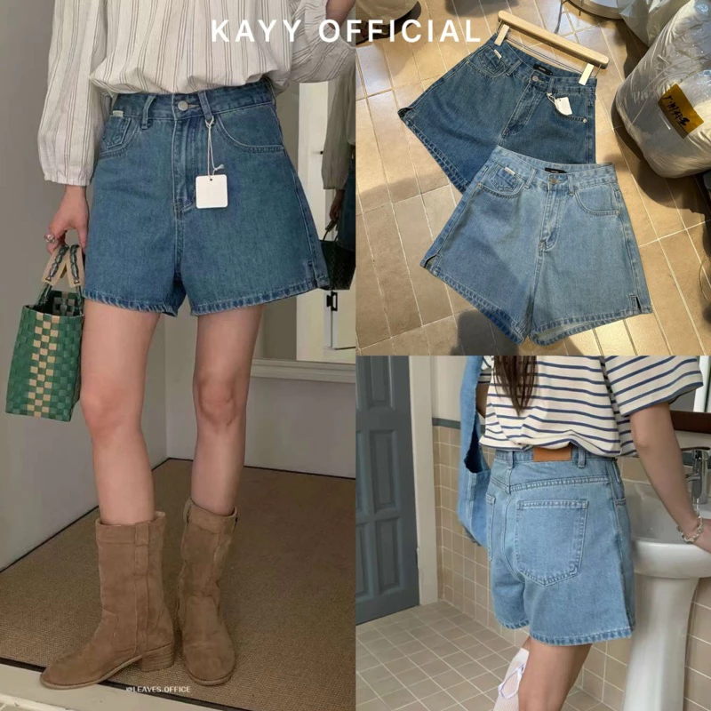 KAYY. Quần short denim tag nâu _ Q8823