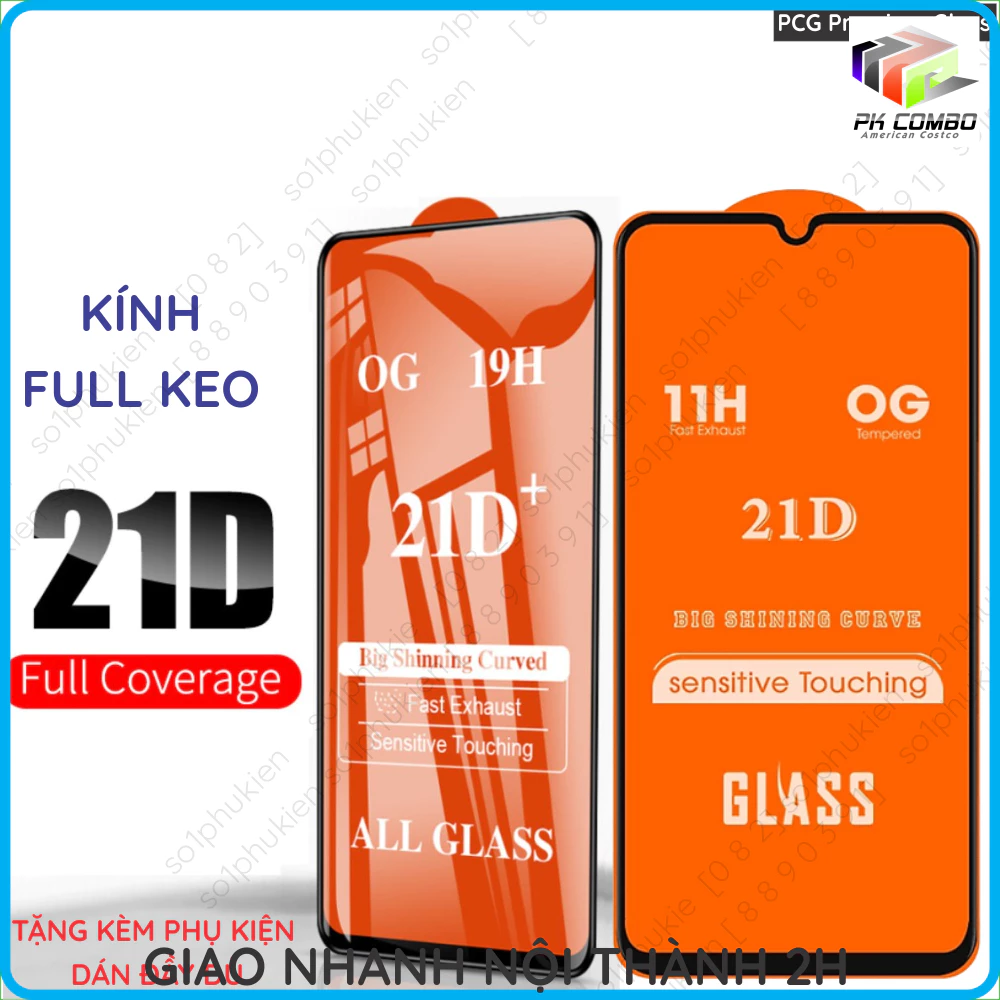 Kính cường lực màn hình INOI NOTE 13S/ A83/ A72 full keo, chuẩn màn