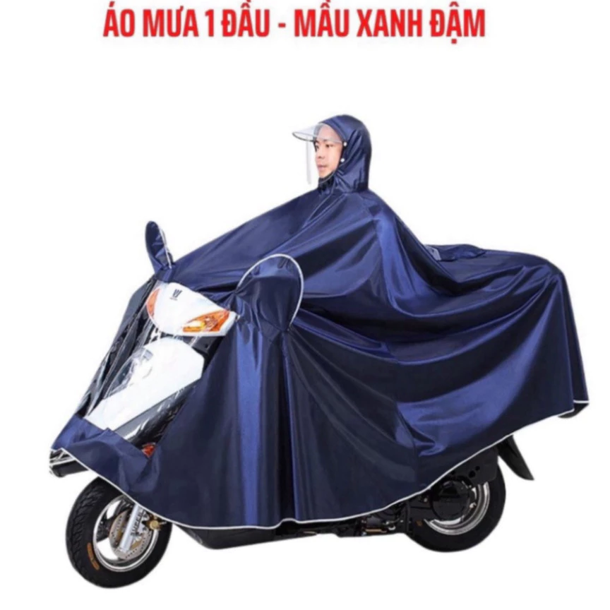 Áo mưa đi xe máy - Áo Mưa Choàng , Có Phản Quang ,Chất Liệu Dày Dặn ,Chống Thấm Nước