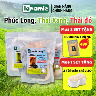 Set trà sữa tự nấu nguyên liệu cao cấp LARAMIE - Vị phúc long, thái xanh, thái đỏ tự pha 30-35 ly