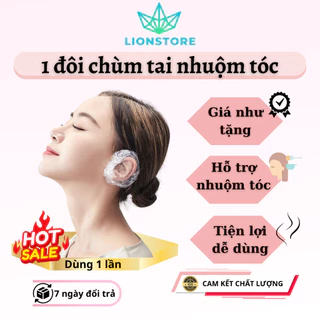 1 đôi chùm tai bịt tai nhuộm tóc dụng cụ nhuộm tóc chánh bị bẩn tai khi nhuộm tại nhà hoặc salon