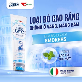 Kem Đánh Răng Capitano Trắng Răng Loại Bỏ Cao Răng Ố Vàng - Capitano Italy Original Smoker 75g