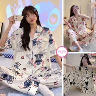 Pijama nữ CỘC DÀI họa tiết xinh cute, set đồ bộ nữ cộc dài siêu hot