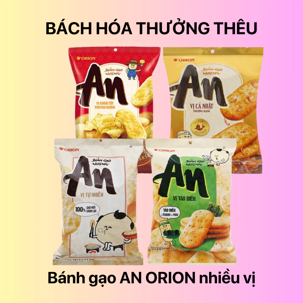 Bánh gạo nướng vị tảo biển Orion An gói 111.3g