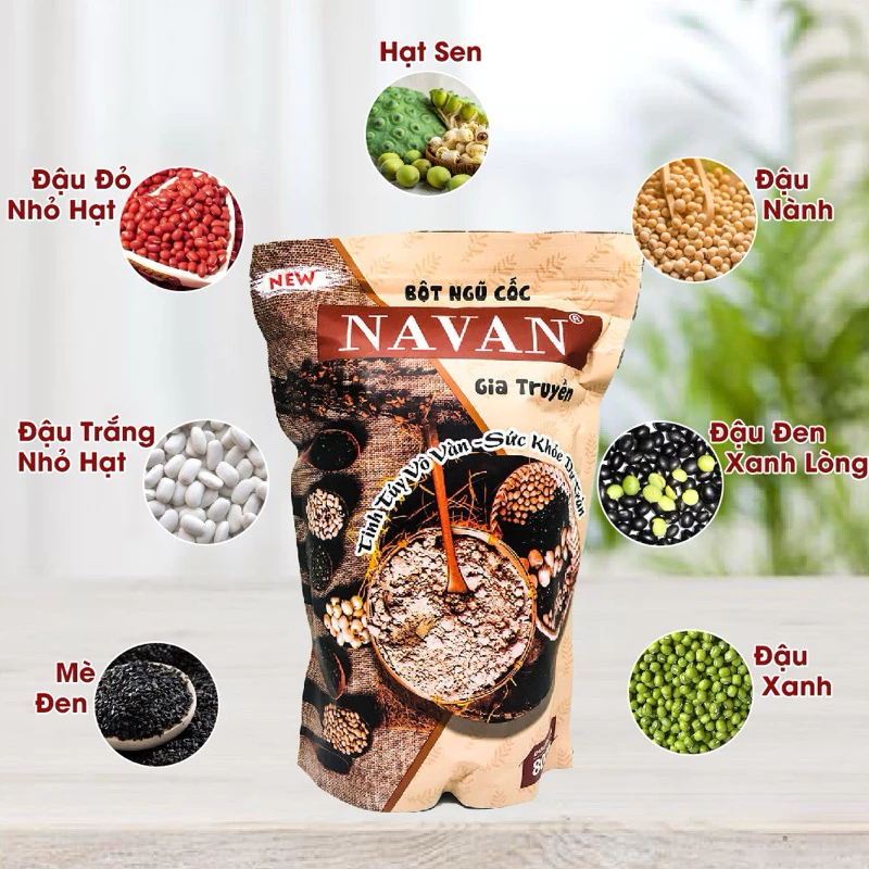 Bột Ngũ Cốc Gia Truyền Navan Bột Pha Uống Ngũ Cốc 7 Vị.