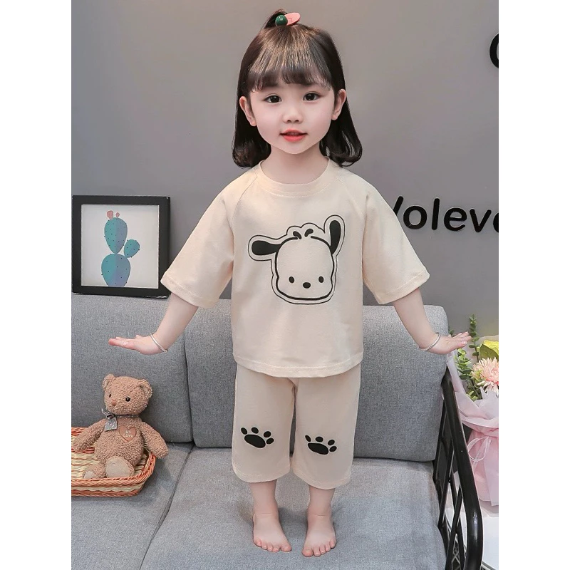 Sét bộ quần lửng cotton cho bé gái gồm 3 mầu in hình cực xinh cực cute đầy đủ sz (14-45kg)( mẫu D6))