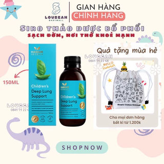 Siro giảm Ho Đờm bổ phổi Harker Herbals Children's Deep Lung Support New Zealand 150ml Hàng Air