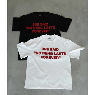 Áo Thun Swe Chữ Thêu Xù “Forever tee” Hai Màu Đen / Trắng (newtag bọc chính hãng)