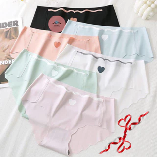 Set 5 Quần Lót Nữ Luna Thun Lạnh Đúc Su viền sóng gợi cảm đính trái tim Sexy ,Item không thể thiếu cho các nàng diện váy