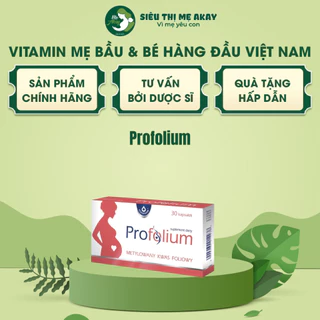 Viên uống bổ sung acid folic Profolium, bổ sung acid folic thế hệ mới Quatrefolic, nhập khẩu Ba Lan, hộp 30 viên